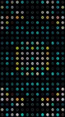 Siyah arkaplandaki renkli çizgilerle ince hareketleri düzenleyen, parıldayan, parlak güzel videolar.