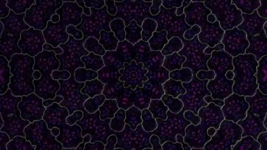 3D animasyon güzel video renkli soyut parlak ışık enerjisi 4K düz çizgi dalgaları merkezde yuvarlak ışık efekti, siyah arkaplan