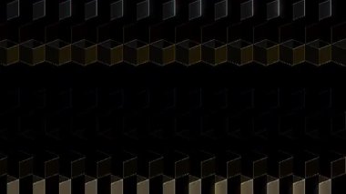 3D animasyon güzel video renkli soyut parlak ışık enerjisi 4K düz çizgi dalgaları merkezde yuvarlak ışık efekti, siyah arkaplan