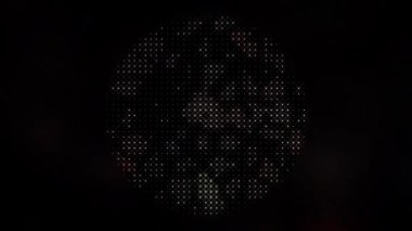 3D soyut parlak çizgiler, dalga, renkli, siyah arkaplan