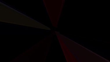 3D soyut parlak çizgiler, dalga, renkli, siyah arkaplan