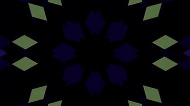 3D animasyon güzel video renkli soyut parlak ışık enerjisi 4K düz çizgi dalgaları merkezde yuvarlak ışık efekti, siyah arkaplan