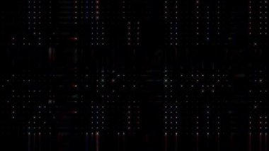 güzel renkli video soyut parlak ışık enerjisi 4K düz çizgi dalgaları siyah arkaplan üzerinde parıldayan ışık etkisi