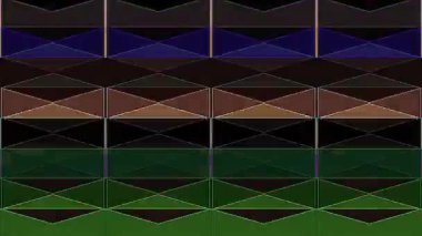 güzel renkli video soyut parlak ışık enerjisi 4K düz çizgi dalgaları siyah arkaplan üzerinde parıldayan ışık etkisi