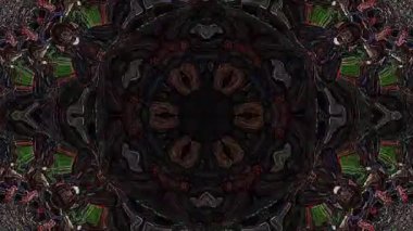 Soyut arka plan hareket eden çizgiler ve parlayan ışık noktaları. Çemberlerle canlandırma