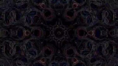 Soyut arka plan hareket eden çizgiler ve parlayan ışık noktaları. Çemberlerle canlandırma