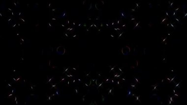 Parlayan parlak renkli çizgiler parlak ışık enerjisi 4K çizgileri pürüzsüz dalgalar parıldayan ışık efekti, siyah arkaplan