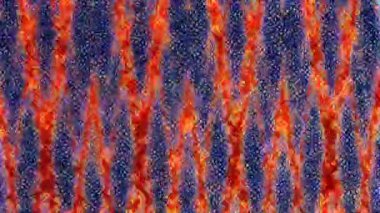 3D shining bright dots set colorful line wave motion, on black background