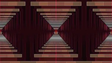 3D parlak çizgiler siyah arka planda dalga hareketini ayarlar.