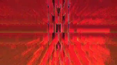 3D soyut parlak çizgiler, dalga, renkli, siyah arkaplan