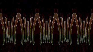 Siyah arkaplandaki renkli çizgilerle ince hareketleri düzenleyen, parıldayan, parlak güzel videolar.