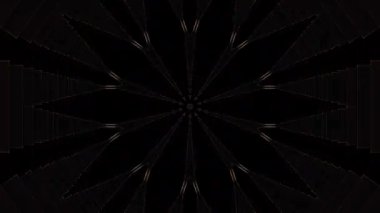 3D animasyon güzel video renkli soyut parlak ışık enerjisi 4K düz çizgi dalgaları merkezde yuvarlak ışık efekti, siyah arkaplan
