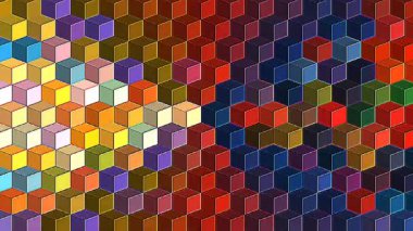 Siyah arkaplanda parlayan renkli göz kırpma çizgilerinin animasyon çizgileri