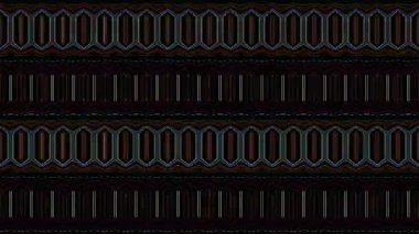 güzel renkli video soyut parlak ışık enerjisi 4K düz çizgi dalgaları siyah arkaplan üzerinde parıldayan ışık etkisi