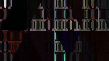 3D soyut parlak çizgiler, dalga, renkli, siyah arkaplan