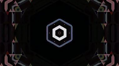 Soyut arka plan hareket eden çizgiler ve parlayan ışık noktaları. Çemberlerle canlandırma