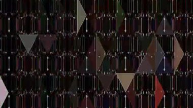 3D soyut parlak çizgiler, dalga, renkli, siyah arkaplan