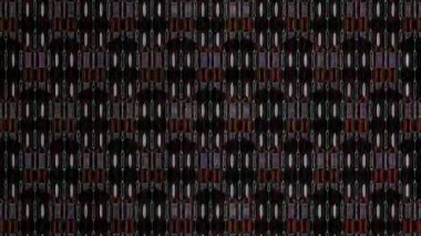 3D soyut parlak çizgiler, dalga, renkli, siyah arkaplan