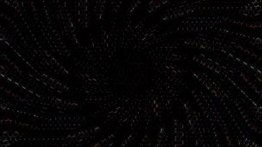 Soyut arka plan hareket eden çizgiler ve parlayan ışık noktaları. Çemberlerle canlandırma