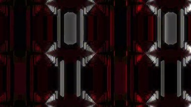 Siyah arkaplanda parlayan renkli göz kırpma çizgilerinin animasyon çizgileri