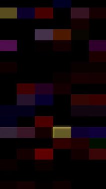 3D parlak çizgiler siyah arka planda dalga hareketini ayarlar.