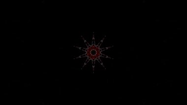 Soyut arka plan hareket eden çizgiler ve parlayan ışık noktaları. Çemberlerle canlandırma