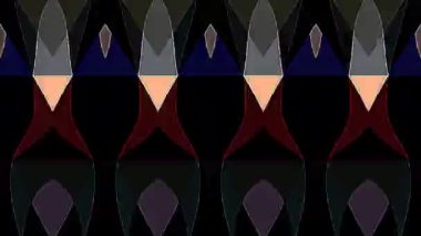 3D soyut parlak çizgiler, dalga, renkli, siyah arkaplan