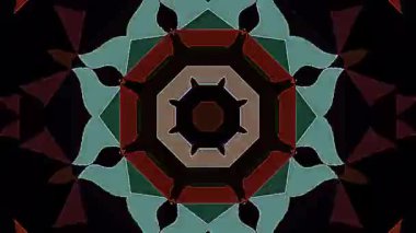 3D animasyon güzel video renkli soyut parlak ışık enerjisi 4K düz çizgi dalgaları merkezde yuvarlak ışık efekti, siyah arkaplan