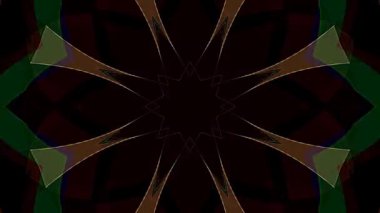 soyut çizgiler merkezde parlayan renkli ışık, siyah arkaplan