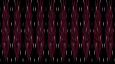 3D shining bright dots set colorful line wave motion, on black background