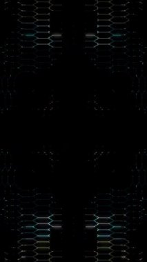 Soyut arka plan hareket eden çizgiler ve parlayan ışık noktaları. Çemberlerle canlandırma