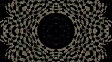 Soyut arka plan hareket eden çizgiler ve parlayan ışık noktaları. Çemberlerle canlandırma