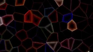 güzel video renkli soyut parlak ışık enerjisi düz çizgilerin 4K 'sı arkaplan için ışıldayan ışık efekti