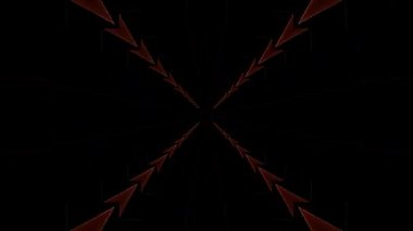 Siyah arkaplandaki renkli çizgilerle ince hareketleri düzenleyen, parıldayan, parlak güzel videolar.