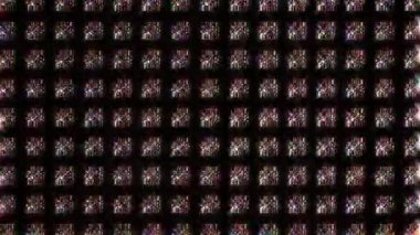 3D soyut parlak çizgiler, dalga, renkli, siyah arkaplan