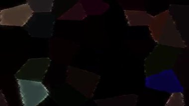 3D soyut parlak çizgiler, dalga, renkli, siyah arkaplan