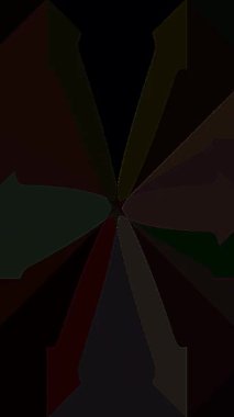 3D animation vertical beautiful video colorful abstract bright light energy 4K of smooth lines waves glittering light effect on black background