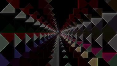 Siyah arkaplandaki renkli çizgilerle ince hareketleri düzenleyen, parıldayan, parlak güzel videolar.