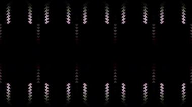 3D soyut parlak çizgiler, dalga, renkli, siyah arkaplan