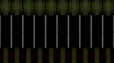 3D soyut parlak çizgiler, dalga, renkli, siyah arkaplan