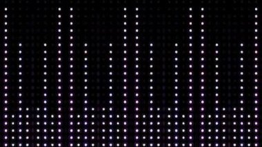 3D soyut parlak çizgiler, dalga, renkli, siyah arkaplan