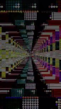 3D animasyon dikey güzel video renkli soyut parlak ışık enerjisi 4K düz çizgiler arkaplan için parıldayan ışık efekti