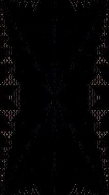 3D animation vertical beautiful video colorful abstract bright light energy 4K of smooth lines waves glittering light effect on black background