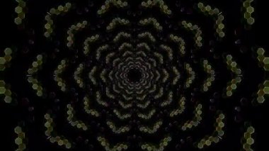 Soyut arka plan hareket eden çizgiler ve parlayan ışık noktaları. Çemberlerle canlandırma