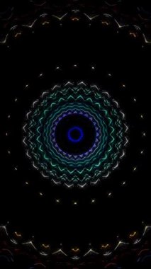 Soyut arka plan hareket eden çizgiler ve parlayan ışık noktaları. Çemberlerle canlandırma