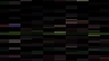 3D shining bright dots set colorful line wave motion, on black background