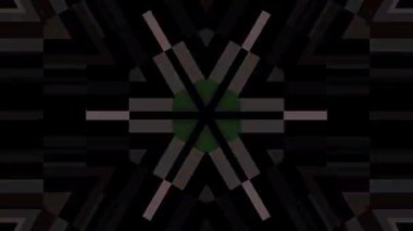 3D animasyon güzel video renkli soyut parlak ışık enerjisi 4K düz çizgi dalgaları merkezde yuvarlak ışık efekti, siyah arkaplan