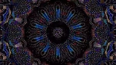 Soyut arka plan hareket eden çizgiler ve parlayan ışık noktaları. Çemberlerle canlandırma