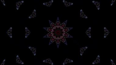 Soyut arka plan hareket eden çizgiler ve parlayan ışık noktaları. Çemberlerle canlandırma