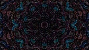 Soyut arka plan hareket eden çizgiler ve parlayan ışık noktaları. Çemberlerle canlandırma